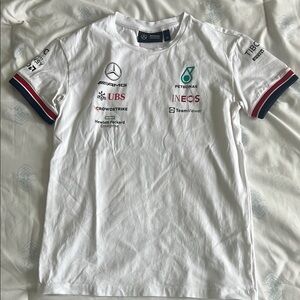 Mercedes AMG Petronas White Short Sleeve Tee